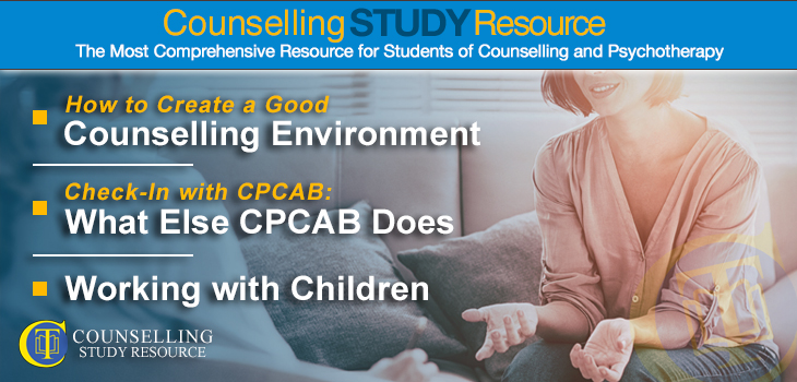 CT Podcast Ep142 featured image - Topics Discussed: How to create a good counselling environment; What else CPCAB does; Working with children in therapy